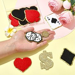 11Pcs 11 Styles Computerized Embroidery Cloth Iron on/Sew on Patches&nbsp;PATC-CJ0001-09