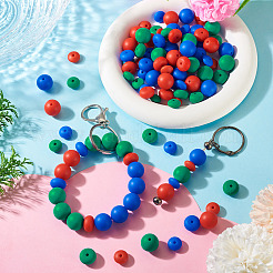 90Pcs 9 Styles Round Silicone Focal Beads&nbsp;SIL-TA0003-59