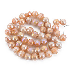 Electroplate Glass Beads Strands&nbsp;EGLA-T008-025A