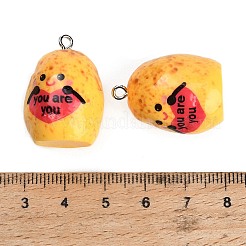 Opaque Resin with Alloy Pendants&nbsp;RE-CBA08CD-07B