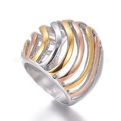 304 Stainless Steel Finger Rings&nbsp;RJEW-E162-09