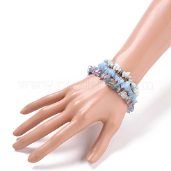 Chips Natural Mixed Stone Stretch Bracelets&nbsp;X-BJEW-JB05643