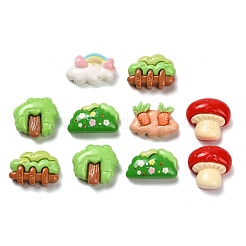 Opaque Resin Cabochons&nbsp;RESI-I068-06