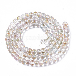 Transparent Spray Painted Glass Bead Strands&nbsp;GLAA-N035-03A-B07