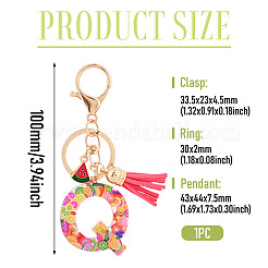 Fruit Series Letter Resin Keychains&nbsp;KEYC-TAC0033-02Q