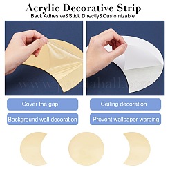 Acrylic Moon Phase Mirror Wall Decor&nbsp;DIY-WH0167-60B