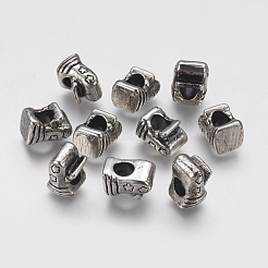 Ion Plating(IP) 304 Stainless Steel European Beads&nbsp;STAS-J022-023AS