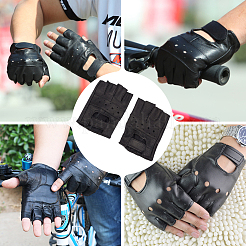 Leather Half Finger Gloves&nbsp;AJEW-WH20098-076