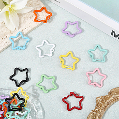 20Pcs 10 Colors Alloy Key Snap Hook Clasps for Keychains&nbsp;FIND-SC0017-47