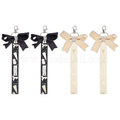 4Pcs 2 Colors Cloth Bowknot Pendant Decoration&nbsp;FIND-CA0010-24B