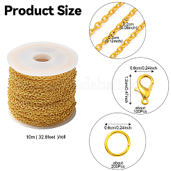 DIY Iron Cable Chains Necklaces/Bracelets Making Kits&nbsp;DIY-YW0010-23G