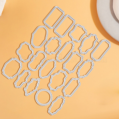 Label Frame Theme Carbon Steel Cutting Dies Stencils&nbsp;DIY-WH20007-66