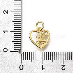 Brass Micro Pave Cubic Zirconia Charms&nbsp;KK-P295-25G