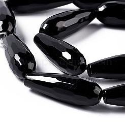Natural Black Stone Beads Strands&nbsp;G-I328-04