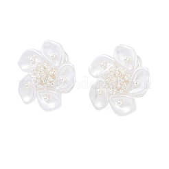 Flower Brass Stud Earring&nbsp;EJEW-L288-006S