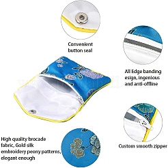 Embroidery Damask Cloth Pouches Set&nbsp;ABAG-NB0001-14