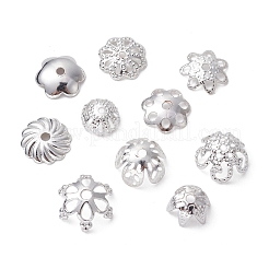 100Pcs 10 Styles Brass Bead Caps&nbsp;KK-CJ0002-07