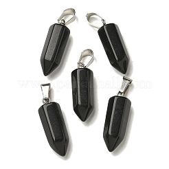 Natural Obsidian Pendants&nbsp;G-Z067-07P-10
