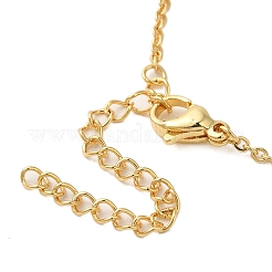 Brass Micro Pave Clear Cubic Zirconia Heart Pendant Necklaces for Women&nbsp;LS-NJEW-K381-05G
