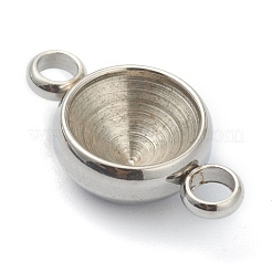Tarnish Resistant 202 Stainless Steel Connector Rhinestone Settings&nbsp;STAS-F266-20P