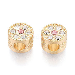 Rack Plating Alloy Rhinestone European Beads&nbsp;FIND-N011-03KCG