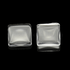 Transparent Glass Square Cabochons&nbsp;GGLA-A001-18mm