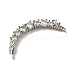 Brass Micro Pave Cubic Zirconia Pendants&nbsp;KK-I276-36P