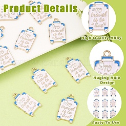 10Pcs Alloy Enamel Pendants&nbsp;FIND-YW0017-93