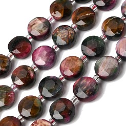 Dyed Natural Tiger Eye Beads Strands&nbsp;G-D105-A12-02