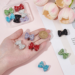 12Pcs 6 Styles Handmade Polymer Clay Rhinestone Beads&nbsp;CLAY-OC0001-09