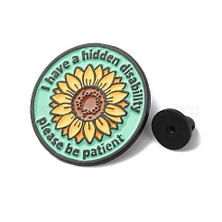 Hidden Disability Sunflower Pin Enamel Pins&nbsp;JEWB-A038-09EB