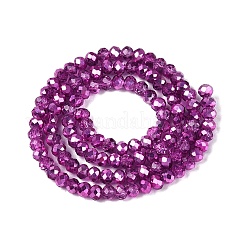Transparent Electroplate Glass Beads Strands&nbsp;LS-EGLA-Q131-01A-07