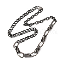 Vintage 304 Stainless Steel Mixed Chain Necklaces&nbsp;NJEW-C115-06AS