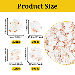 120Pcs 4 Styles Plastic Cabochons&nbsp;KY-DR0001-02
