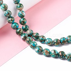 Assembled Natural Imperial Jasper & Synthetic Opal Beads Strands&nbsp;G-K317-A26-01