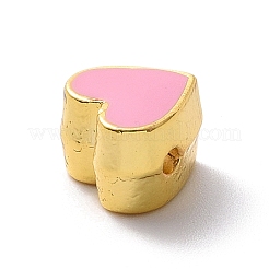 Eco-friendly Rack Plating Brass Enamel Beads&nbsp;KK-F843-30G-08