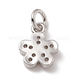 Brass Micro Pave Cubic Zirconia Charms&nbsp;ZIRC-F132-71P