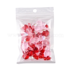 80Pcs 13 Style Transparent Spray Painted Glass Beads&nbsp;GLAA-FS0001-30