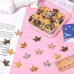 100Pcs 5 Colors Tibetan Style Alloy Pendants&nbsp;FIND-SC0005-57