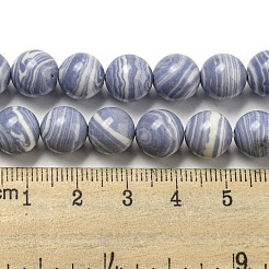 Synthetic Blue Lace Agate Beads Strands&nbsp;G-B071-F02-03