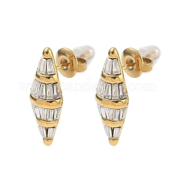 304 Stainless Steel Rhinestone Stud Earrings for Women&nbsp;SA-CBA0E8A-03G