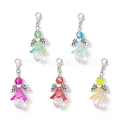 Angel Glass Beaded & Acrylic Pendants Decorations&nbsp;HJEW-JM03598