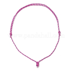 Adjustable Polyester & Spandex Cord Necklace Making&nbsp;NJEW-JN05362-02