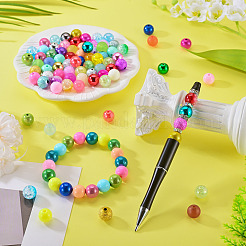 160Pcs 8 Styles Mixed Styles Acrylic Beads&nbsp;FACR-TA0001-13