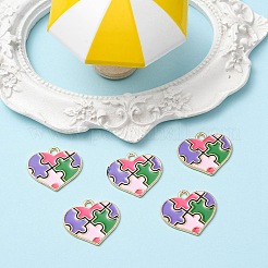 Alloy Enamel Pendants&nbsp;ENAM-YW0002-38B