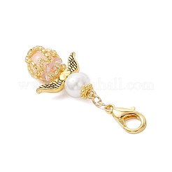 Luminous Acrylic & Handmade Glass Seed Beaded Pendants Decorations&nbsp;HJEW-MZ00379-02