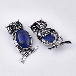 Natural Lapis Lazuli Brooches/Pendants&nbsp;G-S353-05J