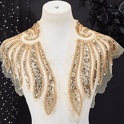 2Pcs 2 Styles Polyester Embroidery Sew on Appliques&nbsp;DIY-CY0001-02A-02