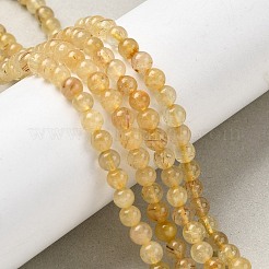 Natural Rutilated Quartz Beads Strands&nbsp;G-OC0003-47