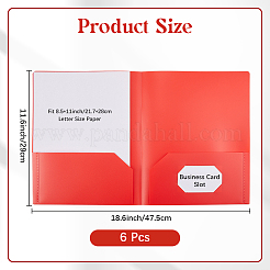 6Pcs PP Plastic File Folders&nbsp;AJEW-CP0006-39A